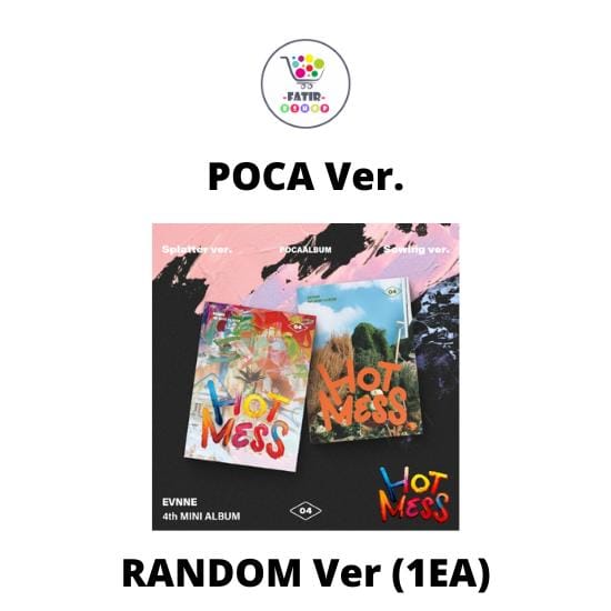 POCAALBUM Ver EVNNE 4e Mini-album HOT MESS No POB Random black