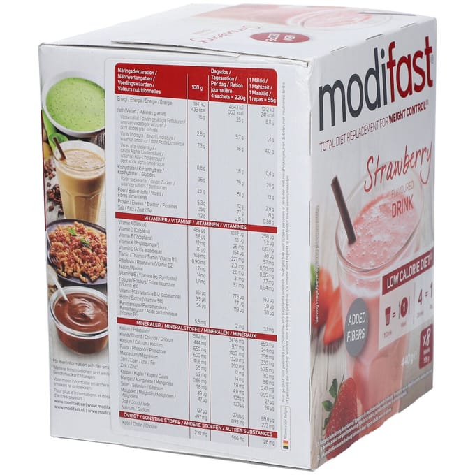Modifast Intensive Strawberry Flav.milkshake 8x55g