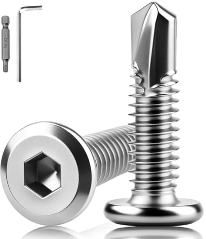 Zelftappende Schroeven Set - 160 Stuks RVS M5,5 x 32 mm, Plaatschroeven voor Diverse Toepassingen