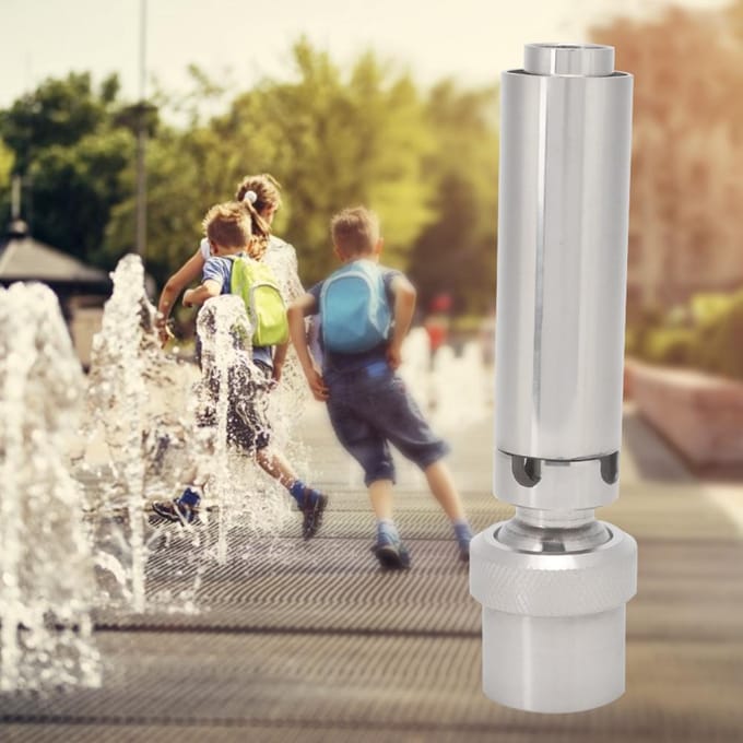 1  DN25 Display Schuimende Straal Fonteinsproeier RVS Watersproei gray