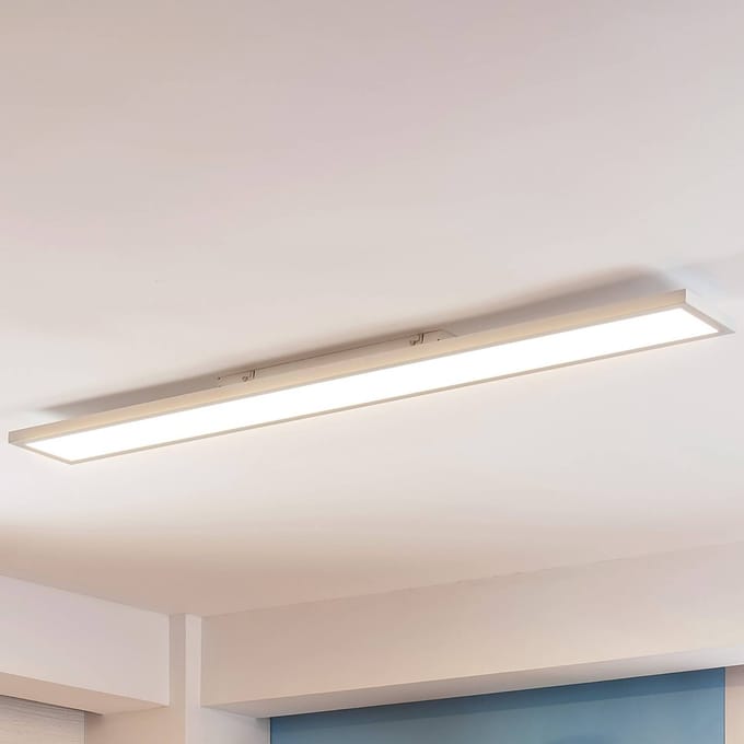 Arcchio Enora LED paneel, 3500lm, wit, metaal, 119,5 cm