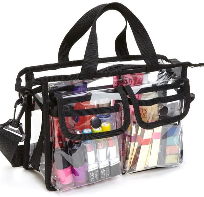 Transparante Reistoilettas – PVC, 27×20×9cm, voor mannen/vrouwen