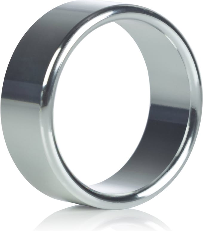 California Exotic Novelties - Alloy Metallic - Penisring - Zilver - Medium - Ø 40 mm