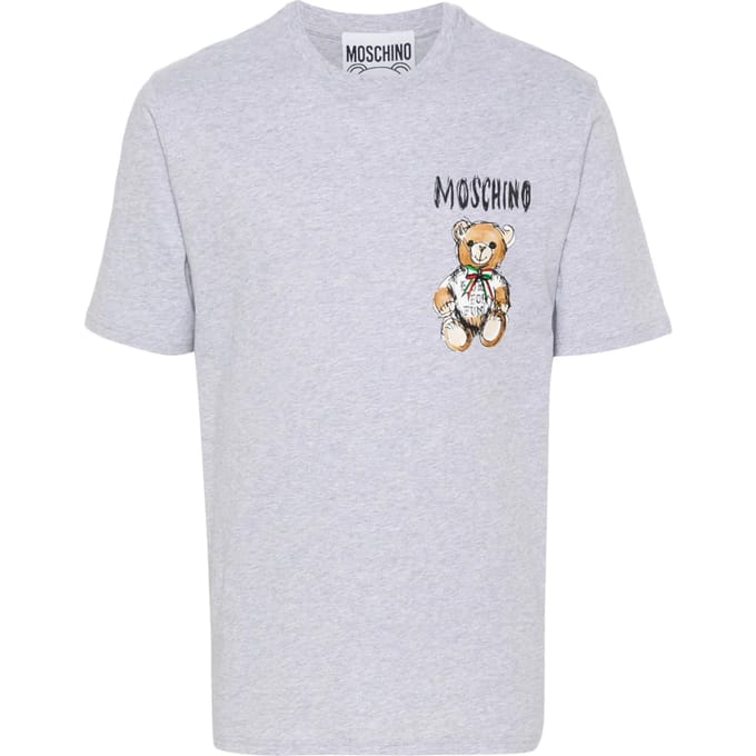 T-shirt met teddybeerlogo