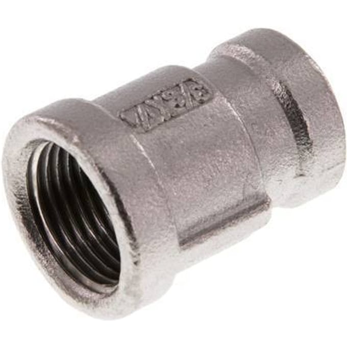 Rp 3/8'' x Rp 1/4'' RVS Ronde Sok 16 Bar [2 Stuks]