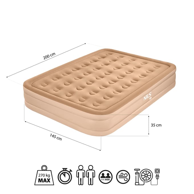 Tweepersoonsmatras NILS Camp King NC2808