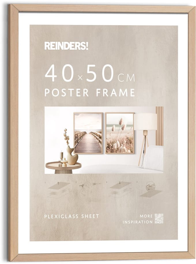 Wissellijst hout Poster 40x50 beuken Hout - REINDERS
