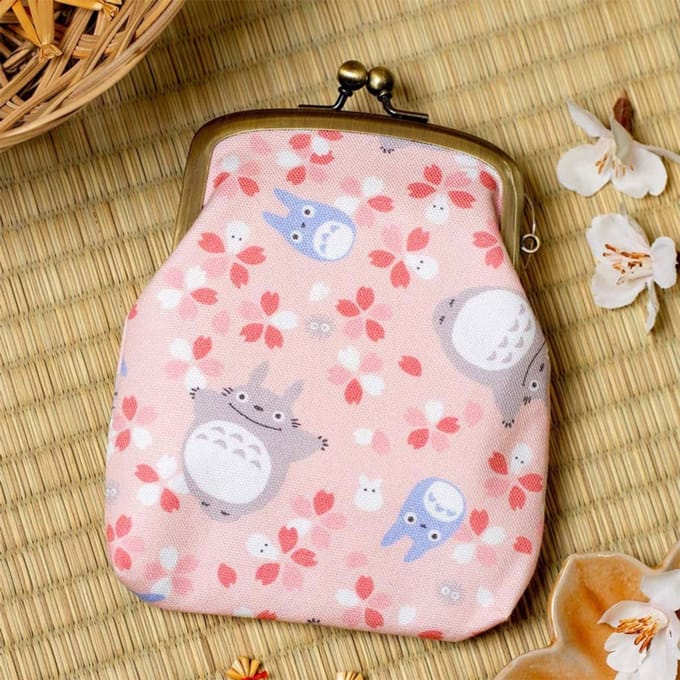 Marushin My Neighbor Totoro Coin Purse Totoro Cherry Blossoms Wallets