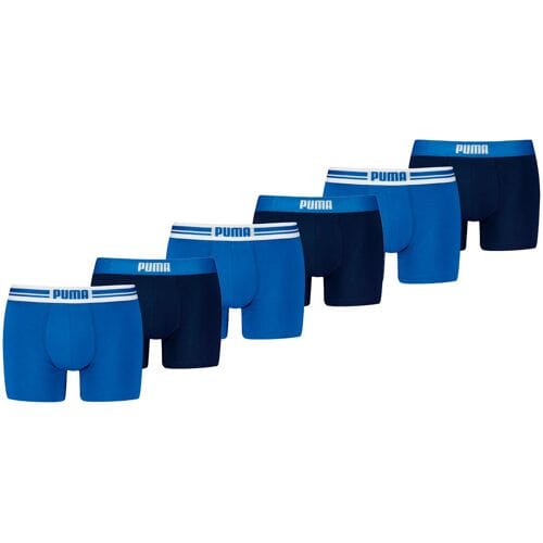 Puma Boxershorts Everyday Placed Logo - 6 pack - Blauw - Heren Ondergoed - Maat M
