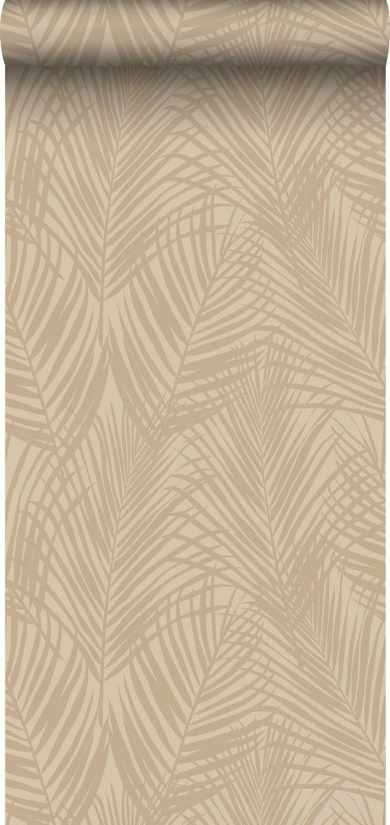 ESTAhome behang palmbladeren beige - 53 cm x 10.05 m - 139431