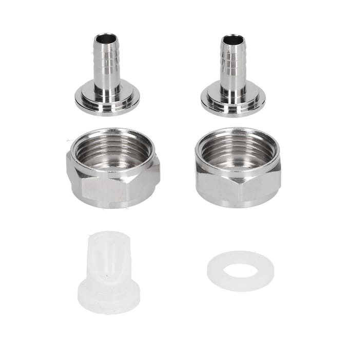 RVS Bierfustkoppeling Connector Fitting Bierleiding Connector Kit voor Brouwapparatuur gray
