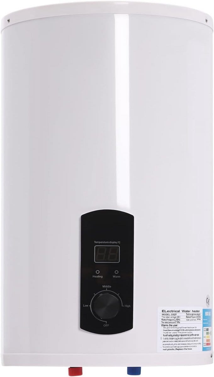 Elektrische waterverwarmer 50L met LED-display en instelbare thermometer
