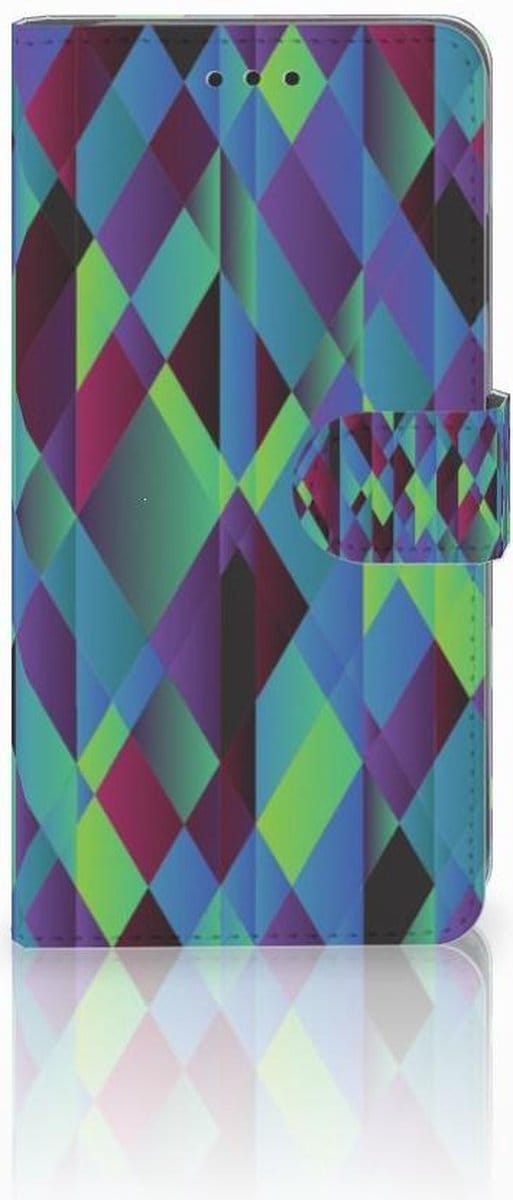 Apple iPhone Xs Max Book Case Abstract Green Blue