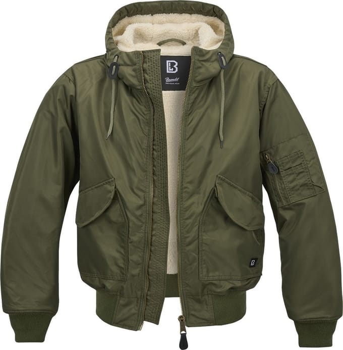 Brandit CWU Hooded Heren Tussenseizoensjas - olijf - XL