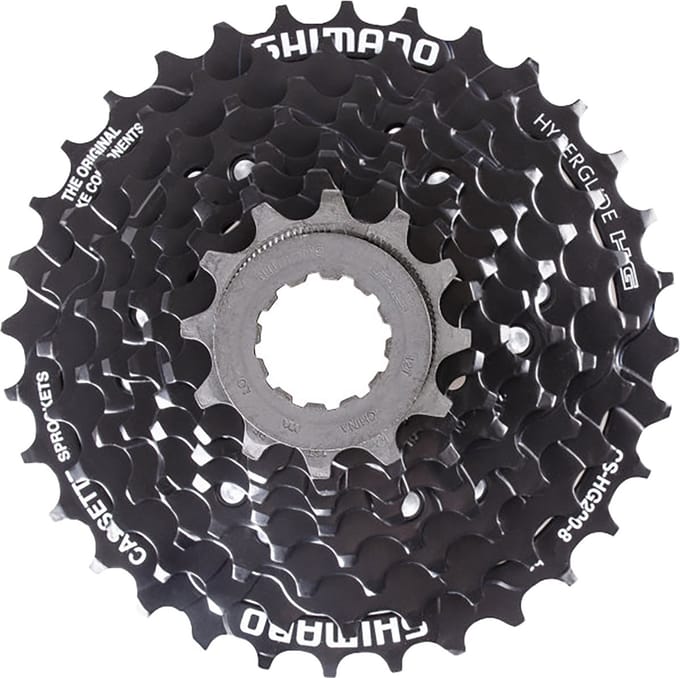 Shimano cs-hg200 cassette 8-speed 12-32 tands zwart oem