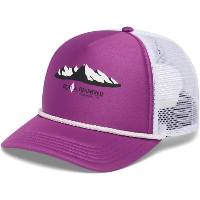 Black Diamond Flat Bill Trucker Pet Paars Man,Vrouw