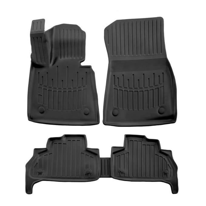 Vloermatten - SCOUTT - BMW X5 (G05) - Premium Rubber - Op Maat Gemaakt - Waterbestendig zwart