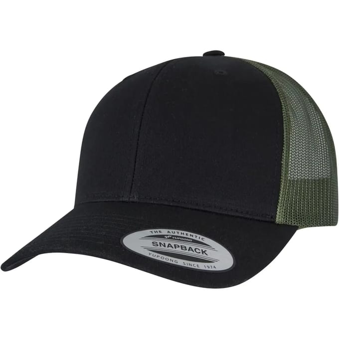 Flexfit - Retro 2Tone pale Trucker pet - Zwart