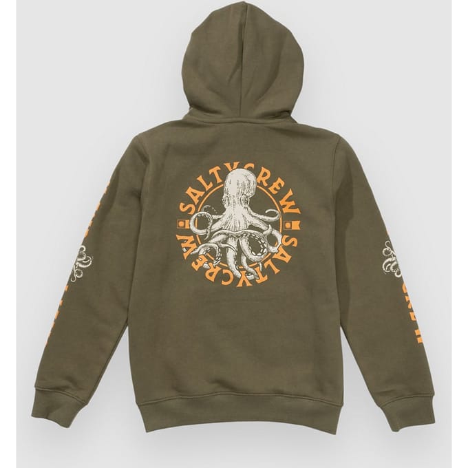 Salty Crew Tentacles Kids Hoodie groen
