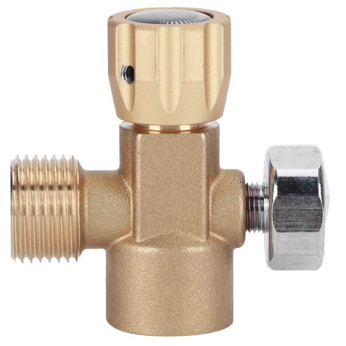CO2 Navuladapter Messing Connector ASA met W21.8-14 Aansluiting 3000PSI Manometer
