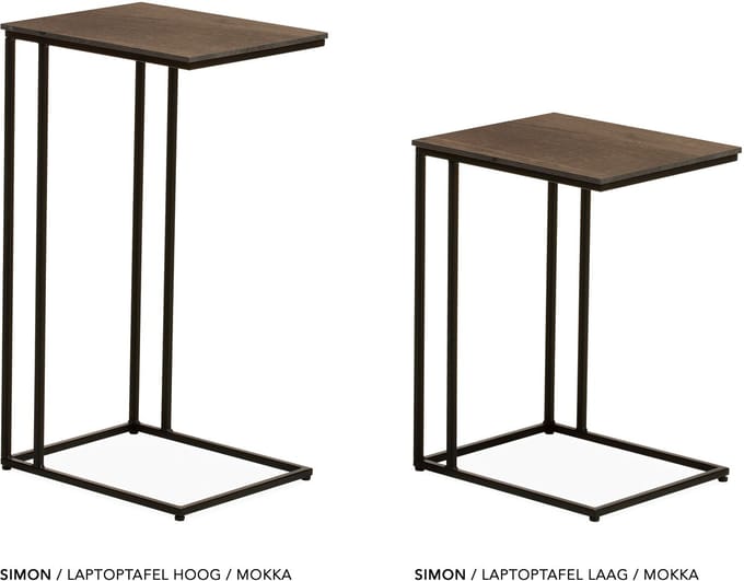 Maxfurn - Laptoptafel | hoogte 77cm | Zeer krasvast | Kleur: Mokka