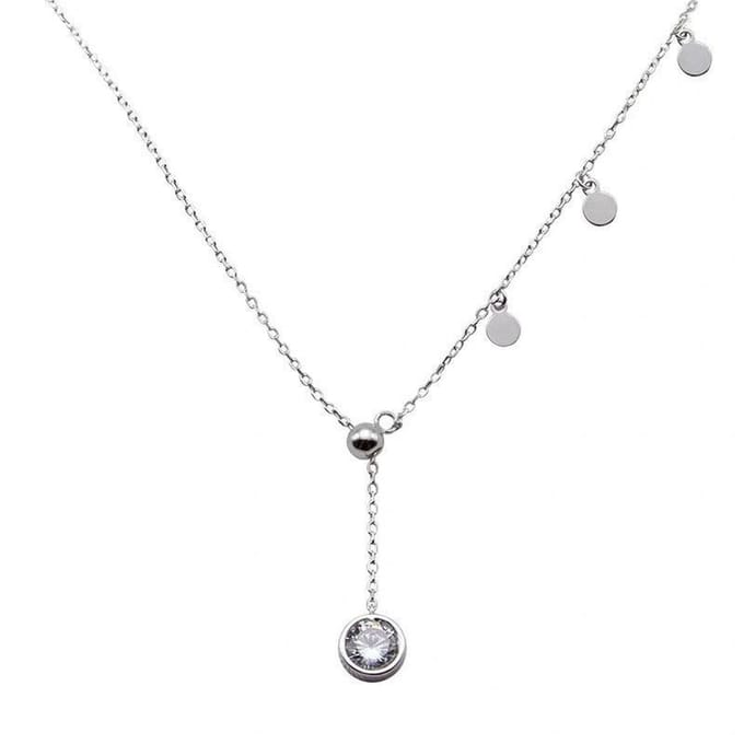 Jomide Ketting Coin Tassel - Zilverkleurig
