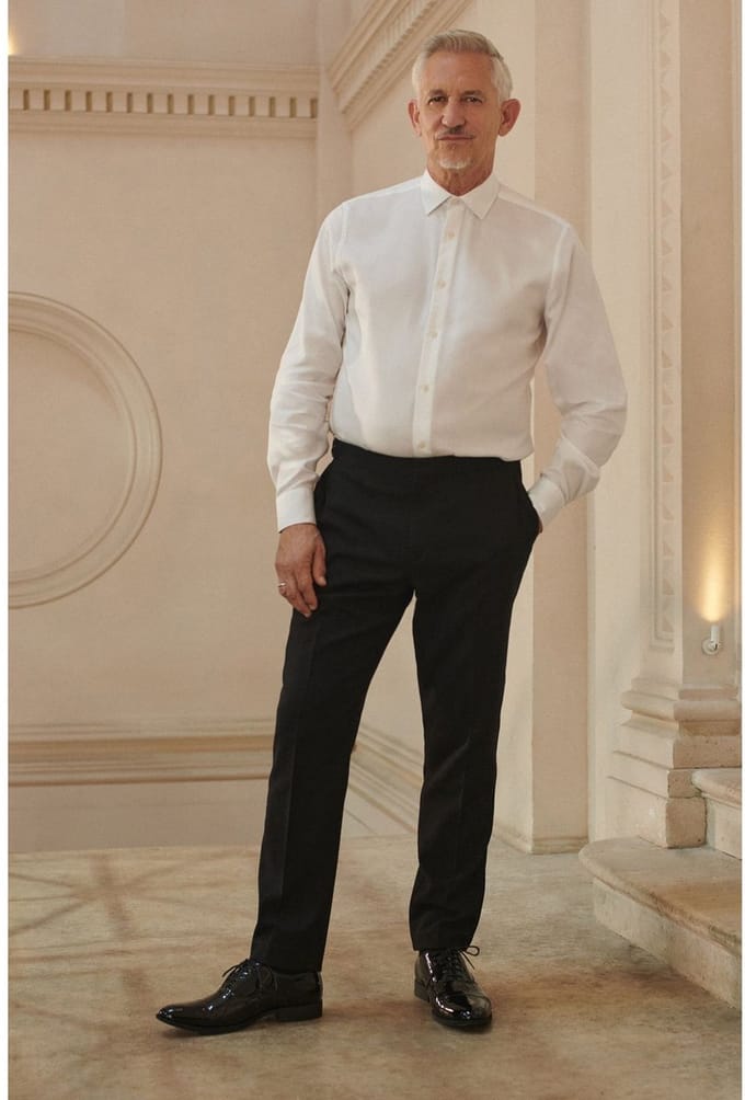 Next - Heren - Slim Fit - Adjustable Tuxedo Trousers With Wool - Zwart