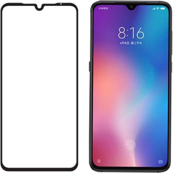 Shop4 - Xiaomi Mi 9 Glazen Screenprotector -  Gehard Glas Transparant