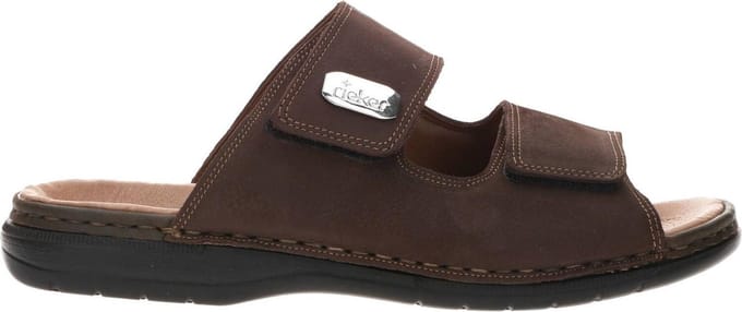 Rieker Slippers bruin - Maat 40