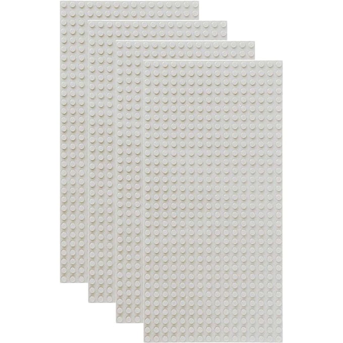 16x32 Basisplaat met Noppen 4 stuks Werkt Met featuring Mainstream s Play KINDEREN'S Creativiteit Speelgoed Accessoires 4pcs16x32 wit