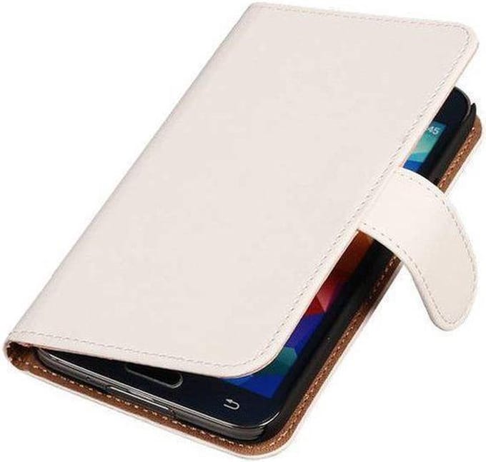 Wit Samsung Galaxy Core LTE G386F Book/Wallet Case/Cover