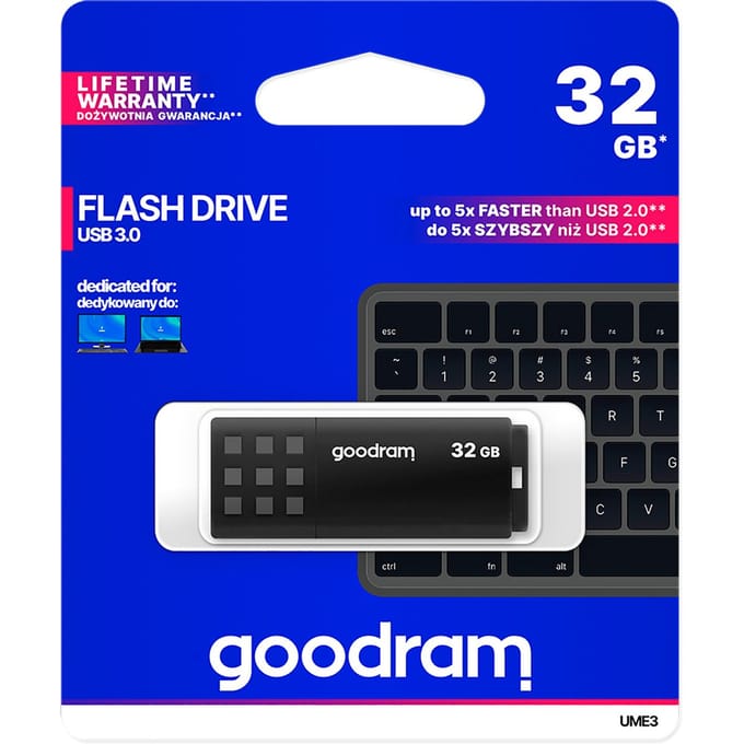 GOODRAM Pendrive GoodRam UME3 UME3-0160K0R11 (16GB USB 3.0) - 32GB - USB-stick