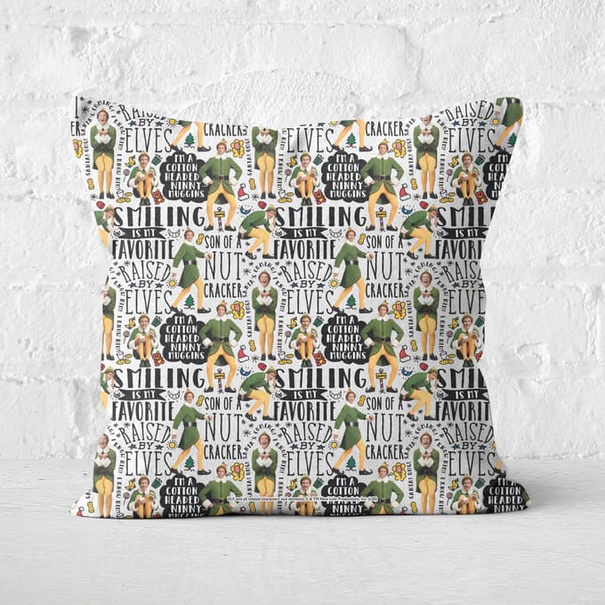 Elf Quotes Square Cushion - 40x40cm - Soft Touch