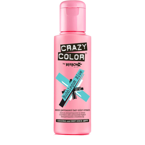 Crazy Color Semi-Permanent Hair Color Cream 63 Bubblegum 100ml