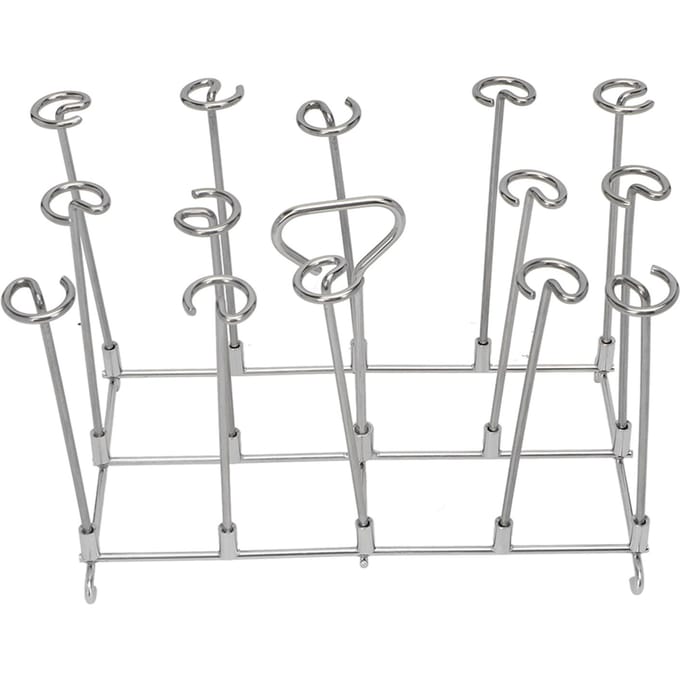 Friteuse Spiesstand Gelijkmatige Garing Roestbestendigheid RVS Verticale Spiesstand voor gray
