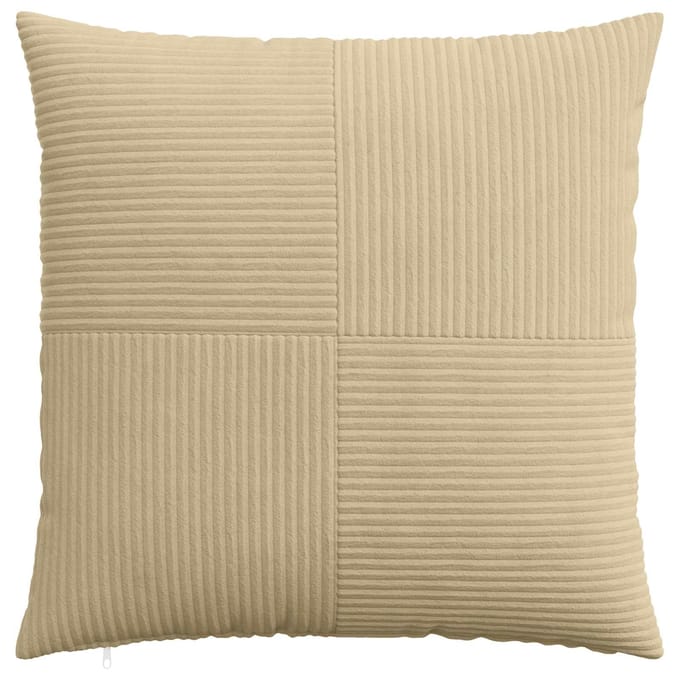 vidaXL - Kussensloop - 2 - pcs - ALMELO - Grijs - Groen - 65 - x - 65 - cm - corduroy