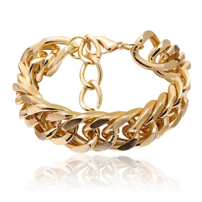 Sorprese armband - Gold AU - armband dames - 16-21 cm - cadeau - Model H - Sinterklaas - Kerst - Cadeau