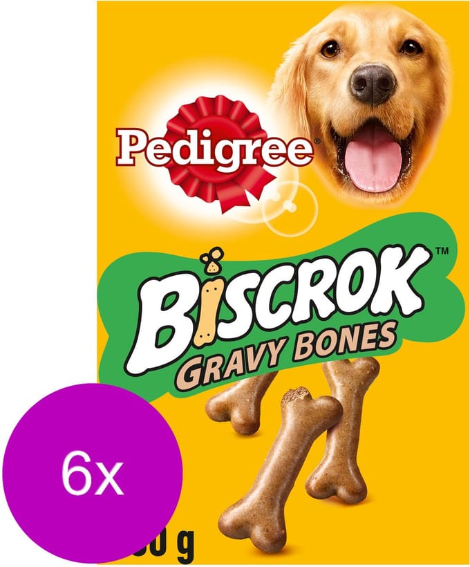 Pedigree Gravy Bones - Hondensnacks - 6 x Saus 400 g