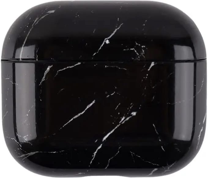 Hidzo - Hoes voor Apple's Airpods Pro - Hard Case - Zwart Marmer