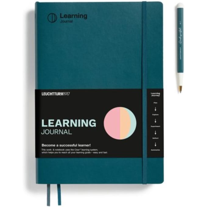 Leuchtturm1917 learning journal composition b5 flexcover pacific groen
