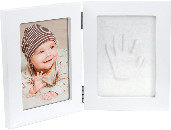 Happy Hands Double Frame Small Gipsafdruk Hand - 13x17 cm.