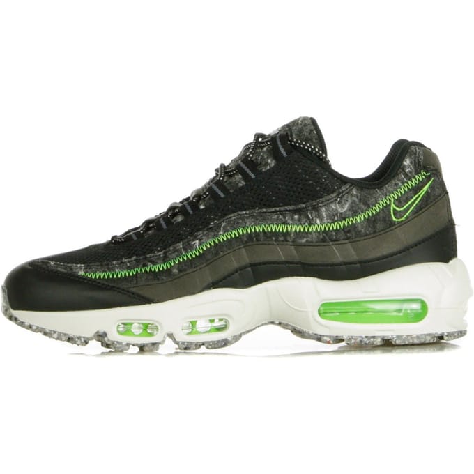 Air Max 95 Lage herenschoen zwart/elektrisch groen/rookgrijs