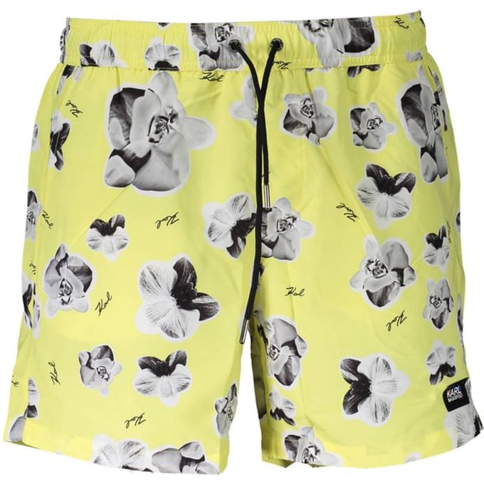 Karl Lagerfeld Gele Polyester Heren Zwem Boxer