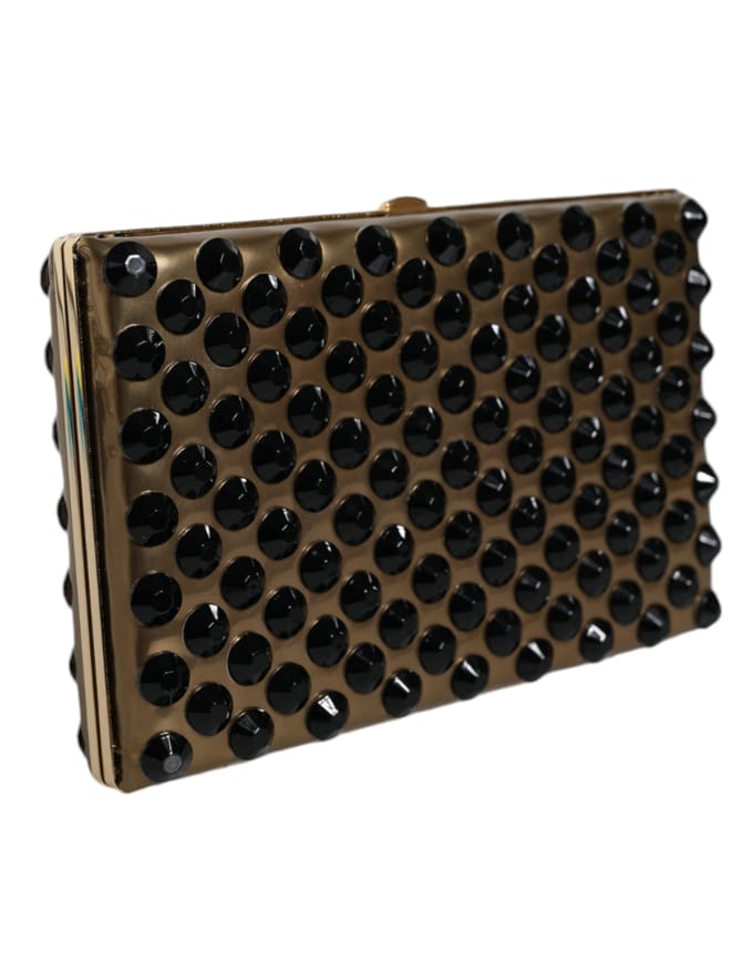 Gouden Kristallen Bifold Clutch Avondfeest Vrouwen Handtas Bag
