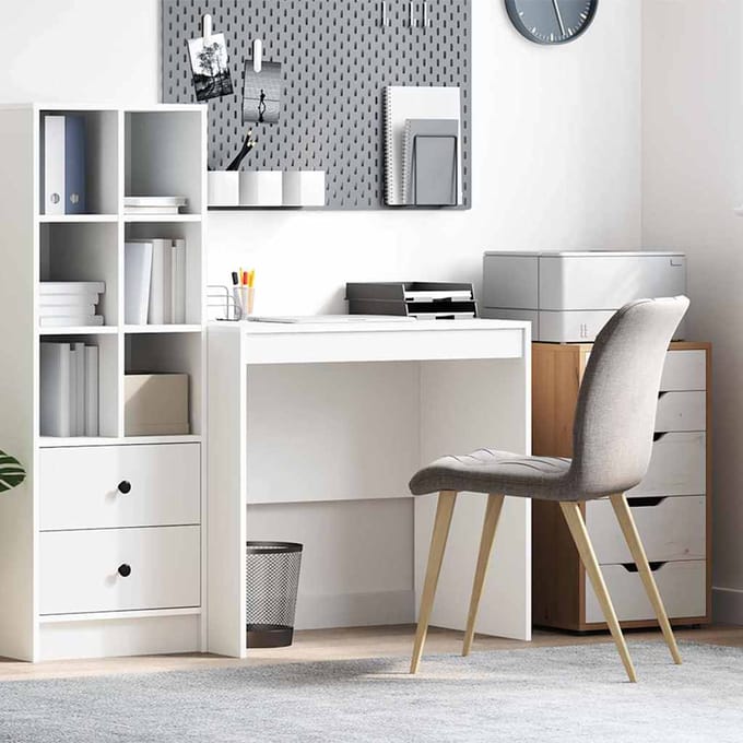 vidaXL - Bureau - Wit - 80 - x - 50 - x - 76 - cm