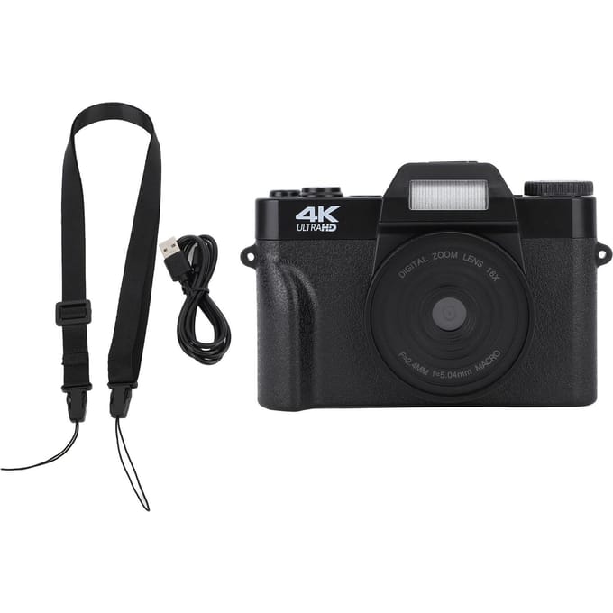 4K HD Digitale Camera 48MP 16x Digitale Zoom Autofocus Anti-Shake 3.0 Inch IPS Scherm Zakformaat Compact