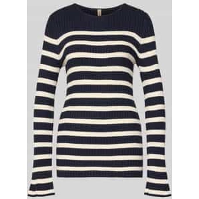 Gebreide pullover met ronde hals Model 'DOLLIE'