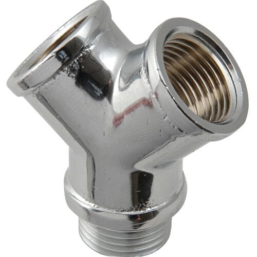 BPE Y-stuk chroom 1/2"