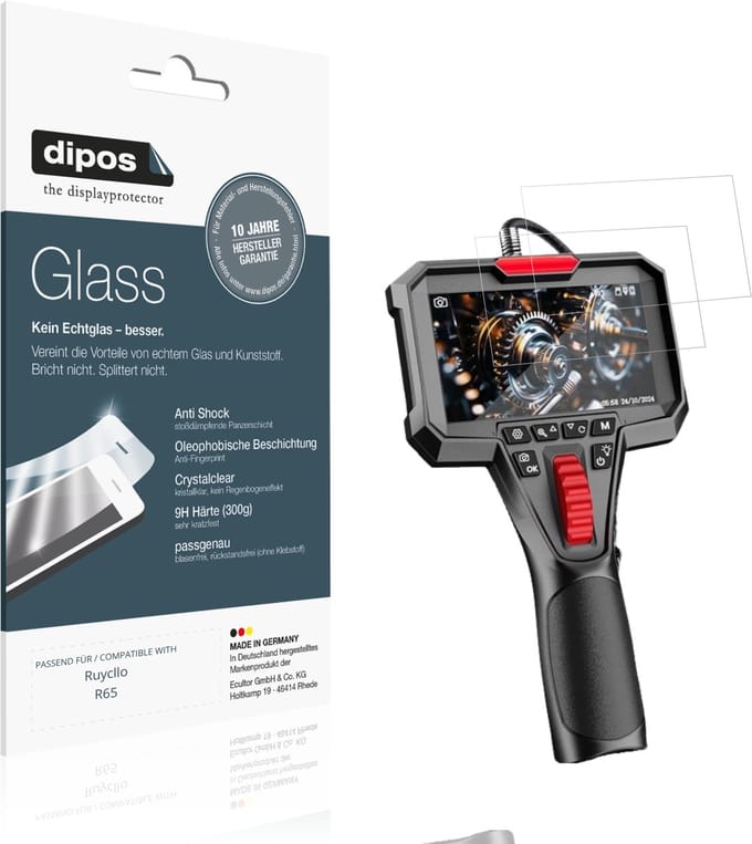dipos – 2x Pantserfolie geschikt voor Ruycllo R65 | 9H Screenprotector