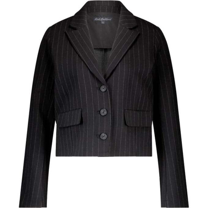 Red Button Blazer Skipper Punta Pinstripe Srb4623 Black Dames Maat - S